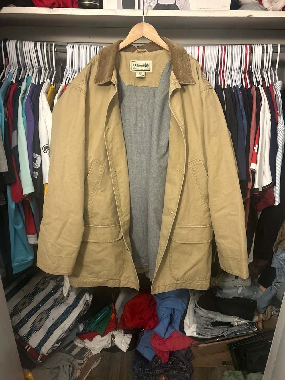 L.L.Bean Men's XXL Tall Classic Field Coat Cotton Canvas Barn Jacket